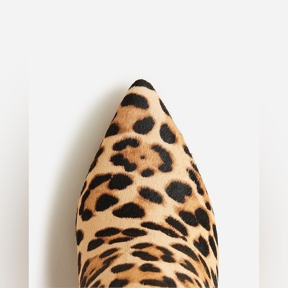 J Crew Pointed-toe ankle boots in leopard calf hair BT914 - Picture 2 of 5